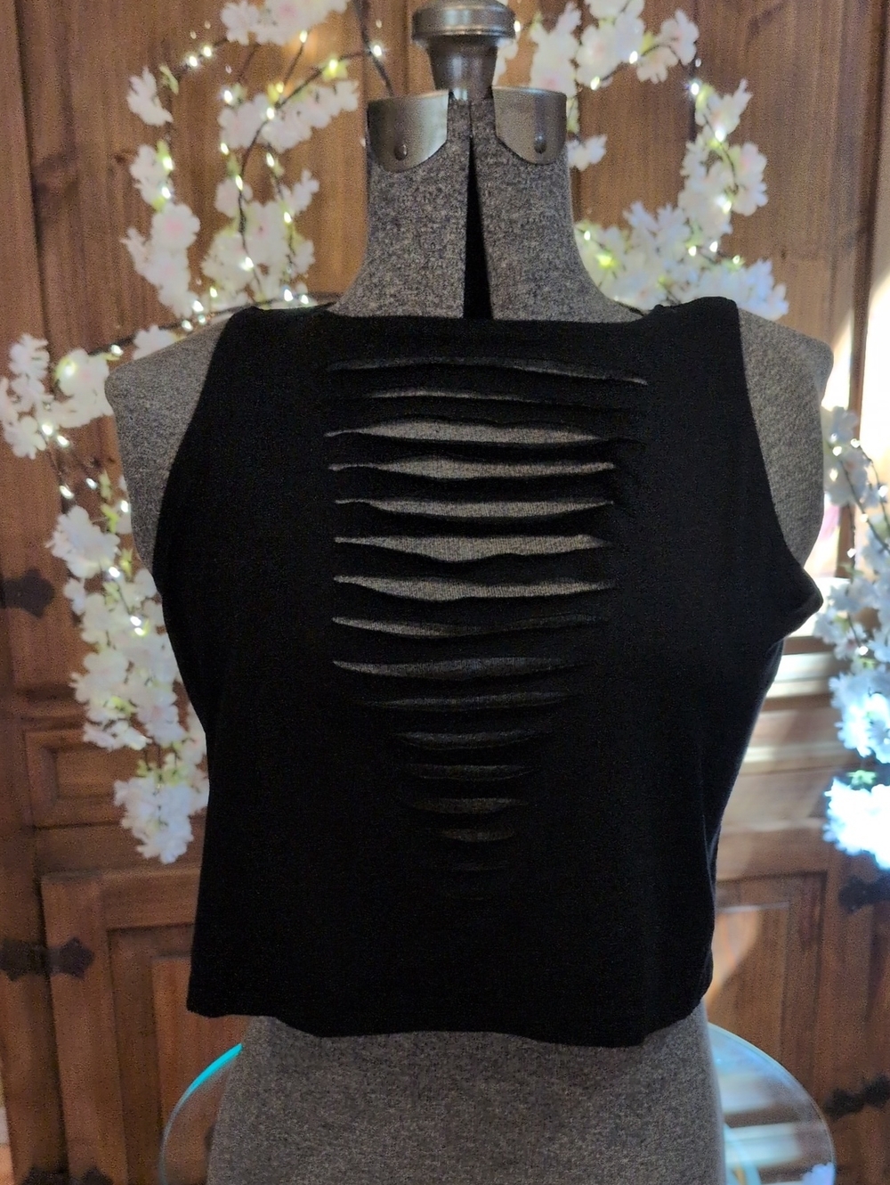 Warrior Within Designs Strip Tease Tank Top Black
